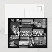 Moskouse stad St. Basil's Cathedraal Architecture Briefkaart (Voorkant / Achterkant)