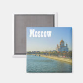 Moskva de Cathedraal van de stad Moskva Magneet (Voorkant / Achterkant)