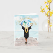 Moslim Afstuderen gefeliciteerd Kaart (Gele Bloem)