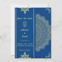 Moslim bruiloft bewaar de datum