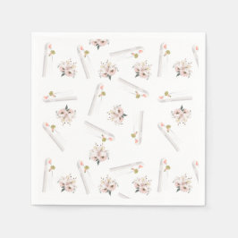 Moslim bruiloft Rozen & bruid papier servet