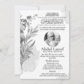 Moslim Dood Aankondiging Man Janaza Gebed (Voorkant)