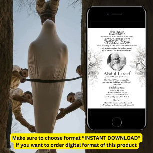 Moslim Dood Aankondiging Man Janaza Gebed