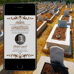 Moslim Dood Aankondiging Man Janaza Gebed