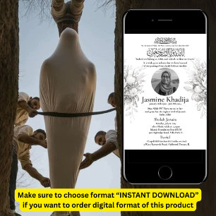 Moslim Dood Aankondiging Vrouw Janaza Gebed