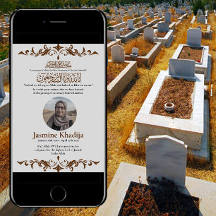 Moslim Dood Aankondiging Vrouw Janaza Gebed