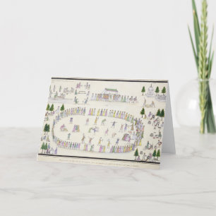 Moslim Festivallen met inbegrip van het eind van Kaart