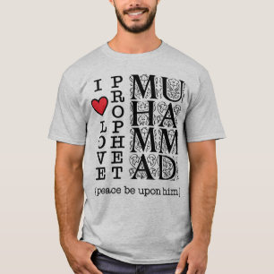 Moslim geloof T-shirt Ik hou van profeet Mohamme