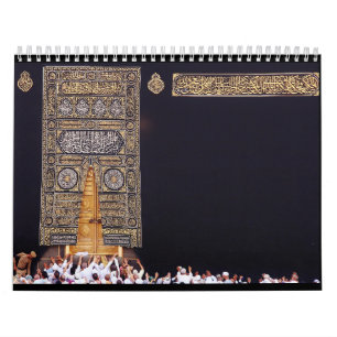 Moslim Hajj Mubarak Heilige Kaaba Mekka Saoedi-Ara Kalender