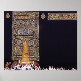 Moslim Hajj Mubarak Heilige Kaaba Mekka Saoedi-Ara Poster