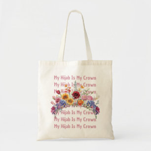 Moslim Mijn Hidjab Is Mijn Kroon Bloemstuk Tote Ta Bag