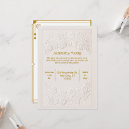 Moslim Nikah islamitische bruiloft uitnodiging