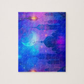 Moslim Ramadan Moskee Eid Kunst Islamitische Illus Legpuzzel (Verticaal)
