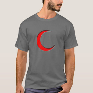 Moslim shirt met halve maan symbool