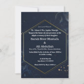 Moslimbruiloft Nikah Invitation Kaart (Voorkant)