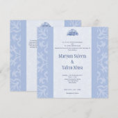 Moslimbruine bismillah-bruinbruiskool kaart (Voorkant / Achterkant)