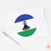Mosotho Vlag, Vlag van Lesotho Ronde Sticker (Envelop)