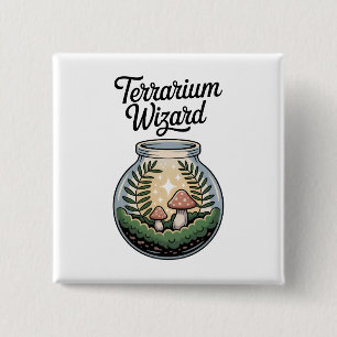 Mospotplant Terrarium Bouwer Liefhebber Vierkante Button 5,1 Cm