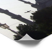 Mosque Minarets en meer Poster (Hoek)