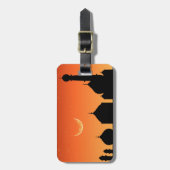 Mosque Silhouette Evening Sky - Bagagelabel (Voorkant verticaal)