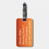 Mosque Silhouette Evening Sky - Bagagelabel (Achterkant verticaal)