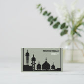 Mosque Silhouette, islamitisch, religieus Visitekaartje (Staand voorkant)