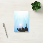 Mosque Silhouette met zonnestralen - Post-it® note (Kantoor)