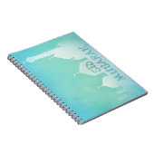 Mosquée Aquarelle bleue de l'Aïd Moubarak - Carnet (Côté Droit)