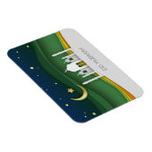 Mosquée coupée en papier de l'Aïd moderne - Magnet (Côté Droit)