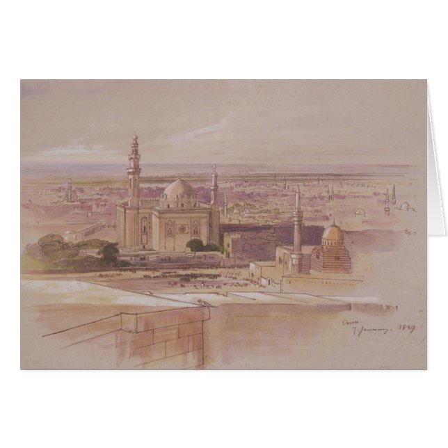 Mosquée d'Âgrâ, le Caire, 1849 (Devant horizontal)
