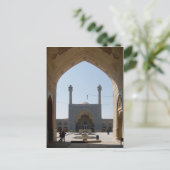 Mosquée de cartes postales, Ispahan, Iran (Debout devant)