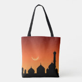 Mosquée Silhouette Ciel du soir - Sac fourre-tout (Dos)