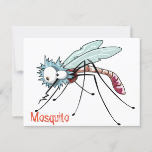 Mosquito cartoon briefkaart