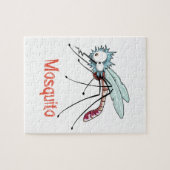 Mosquito cartoon legpuzzel (Horizontaal)