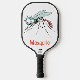 Mosquito cartoon pickleball paddle