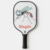 Mosquito cartoon pickleball paddle (Achterkant)