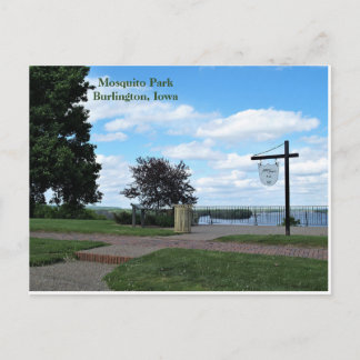 Mosquito Park, Burlington, Iowa Briefkaart