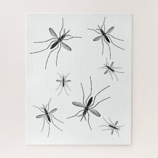 Mosquito Puzzle Arrière - plan blanc (Vertical)