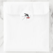 Mosquito Suck Ronde Sticker (Tas)