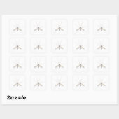 Mosquito Vierkante Sticker (Vel)