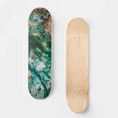 Moss Agate Green Crystal Geode Abstract Skateboard (Voorkant)