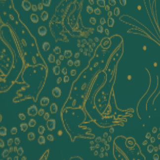 Moss and Mantle Fables in Gold Wallpaper Behang