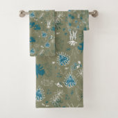 Moss botanique Imprimer en vert turquoise et vert  (En situation)