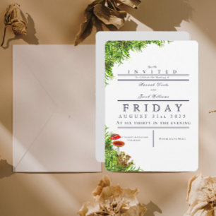 Moss & Champignons Faire-part de mariage Forêt Mag