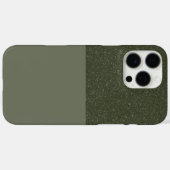 Moss coque iphone vert demi-texture - personnalisa (Verso (horizontal))