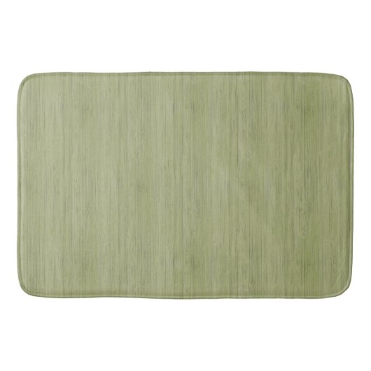 Moss Green Bamboo Wood Grain Kijk Badmat (Voorkant)