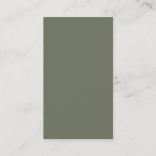Moss Green Blank Visitekaartje