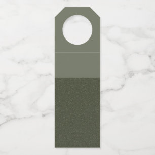 Moss Green Bottle Label – Matte Over Noise (Aangep