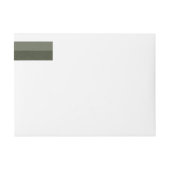 Moss Green Bottom Fade Wrap Étiquette - Personnali (Devant)