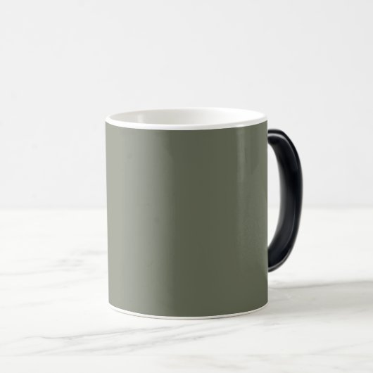 Moss Green Ceramic Mok – ontwerp (Voorkant rechts)